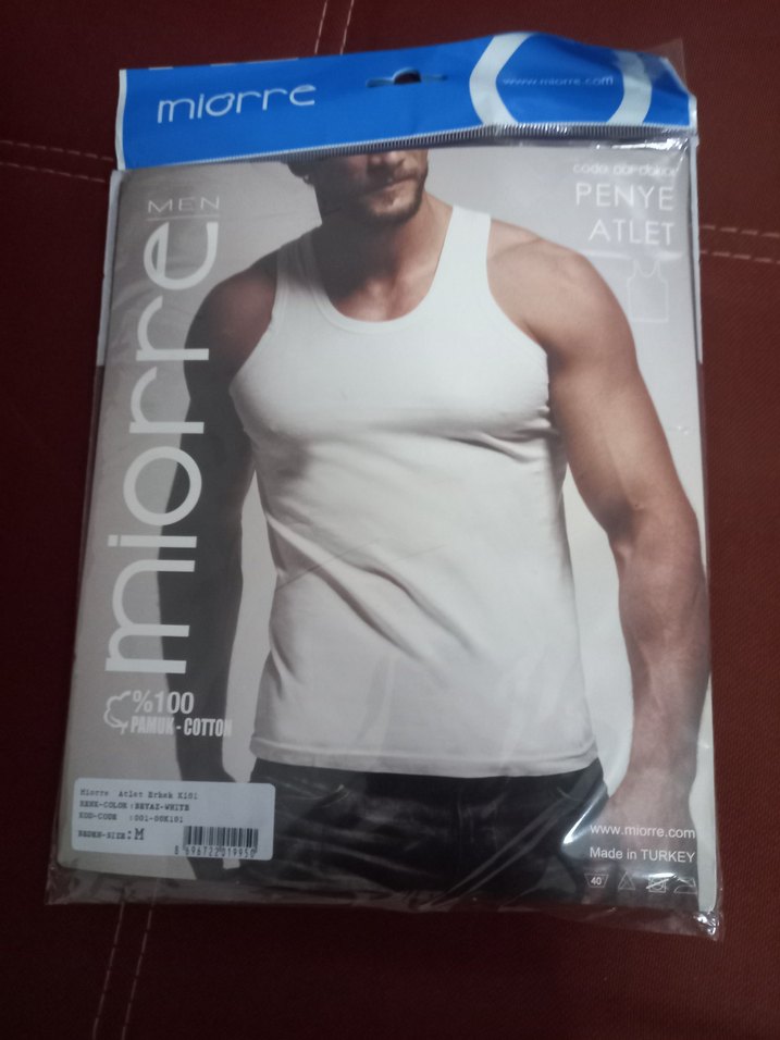 Miorre-Erkek Atlet-Pamuklu- M beden - Görsel 3