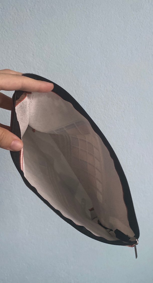 Baskılı kumaş Kadın Makyaj Çantası - Görsel 2