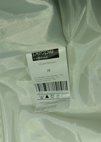 Beyaz Uzun Kesim Kaban - Görsel 4