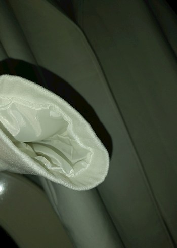 Beyaz Uzun Kesim Kaban - Görsel 3