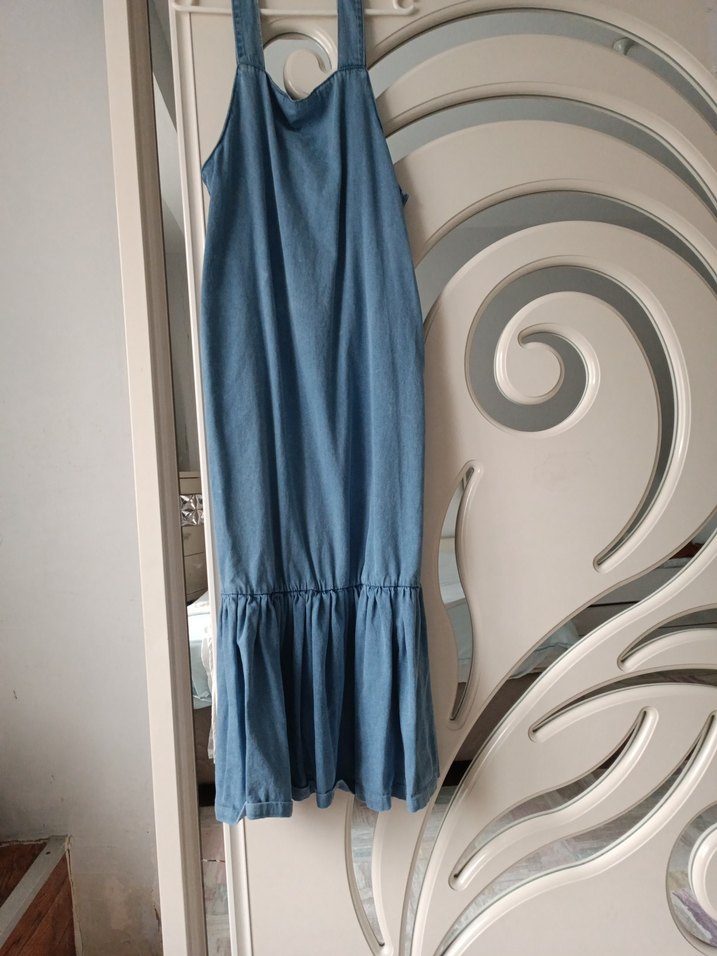 Drapeli Uzun Kot Hamile Elbisesi - Görsel 2