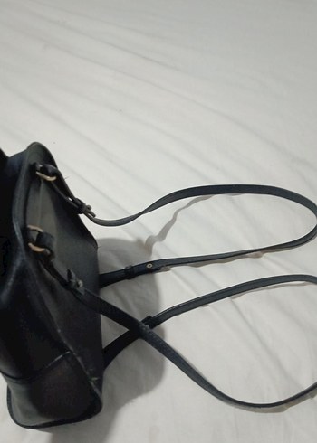 Siyah Deri Kadın Sırt Çantası - Görsel 2