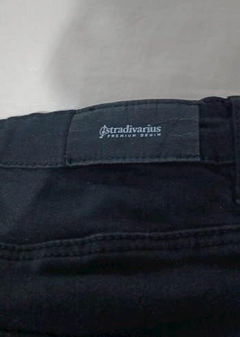 Lacivert Kadın Denim Pantolon Midi Boy - Görsel 3