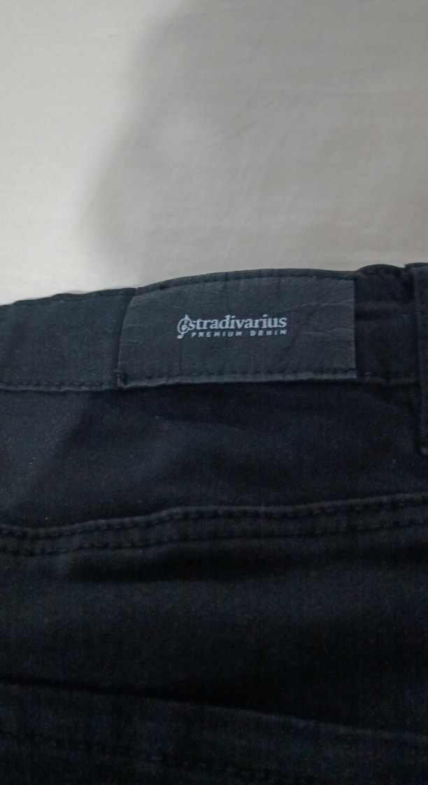 Lacivert Kadın Denim Pantolon Midi Boy - Görsel 3