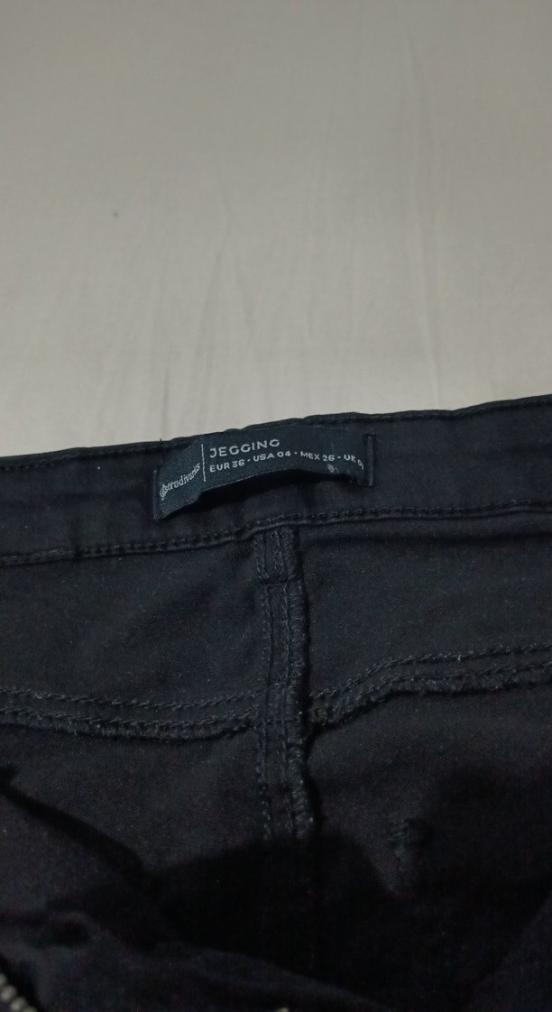 Lacivert Kadın Denim Pantolon Midi Boy - Görsel 2