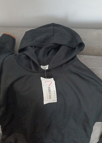 Diğer Siyah Sweatshirt, Uzun Kollu, Rahat Kesim