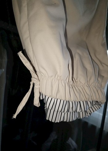 Kadın Beyaz Pilili Midi Pantolon - Görsel 4