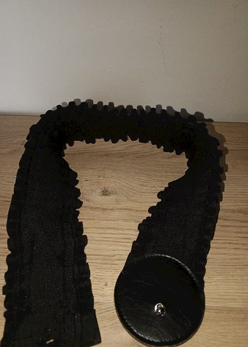 kadin siyah lastikli kemer - Görsel 3