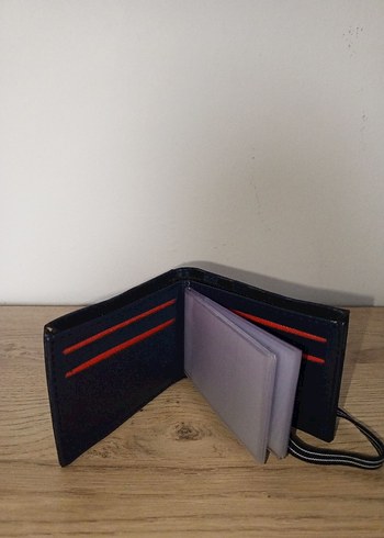 lacivert Kareli Erkek Cüzdanı - Görsel 2