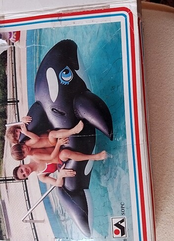 Diğer Black whale rider şişme balina.