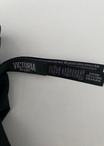 Victoria s Secret Victoria Sport Siyah Goth Spor Sütyeni