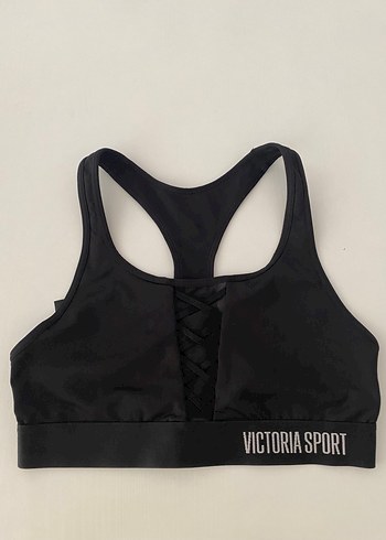Victoria Sport Siyah Goth Spor Sütyeni