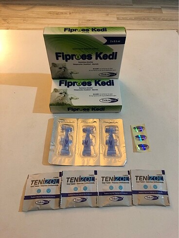 2 kutu Fiproes dış parazit+ 4 adet iç parazit