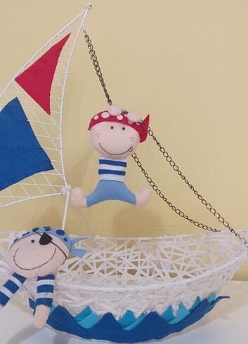 Deniz temali odalara Gemi sepet  - Görsel 3