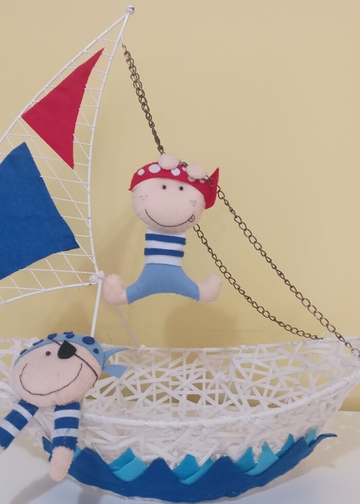 Deniz temali odalara Gemi sepet  - Görsel 3