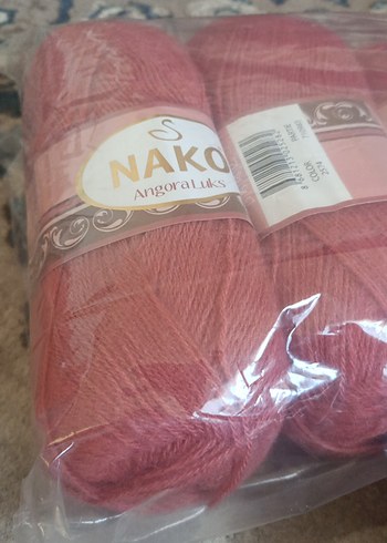 Pembe Yumuşak El İşi İpi Paketi Angora serisi   5li paket ipler - Görsel 7