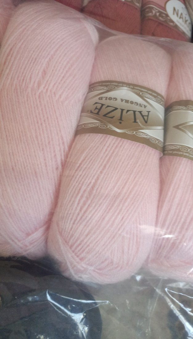 Pembe Yumuşak El İşi İpi Paketi Angora serisi   5li paket ipler - Görsel 2