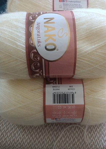 Bohem Tarzı Renkli El İşi İplikleri 3ısıltili 5krem Angora lüks. - Görsel 2