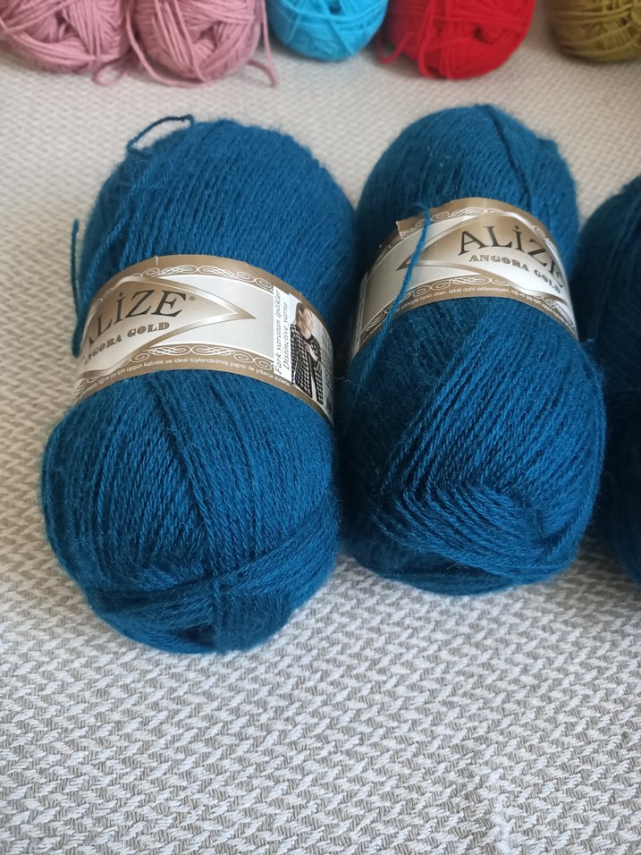 Bohem Angora Yün İplik - Petrol Mavisi - Görsel 3