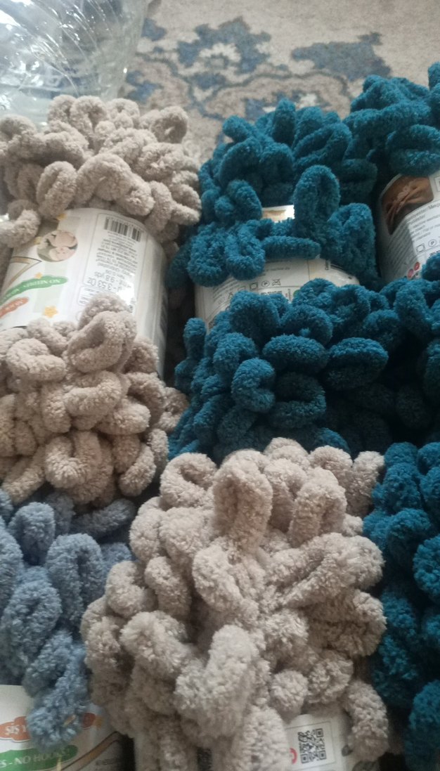 Çok Renkli Yumuşak Battaniye ipleri  Alize puffy - Görsel 4