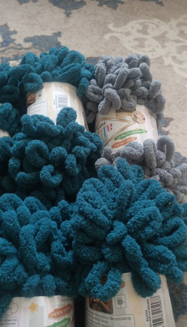 Çok Renkli Yumuşak Battaniye ipleri  Alize puffy - Görsel 5