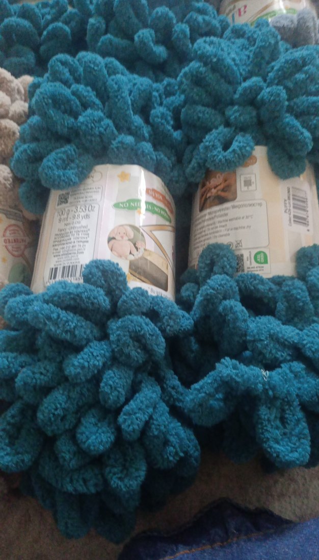 Çok Renkli Yumuşak Battaniye ipleri  Alize puffy - Görsel 2