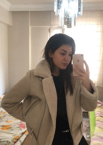 Stradivarius Kadın Bej Midi Kış Ceketi