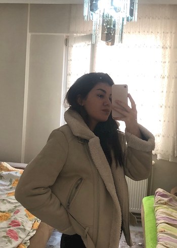 Kadın Bej Midi Kış Ceketi