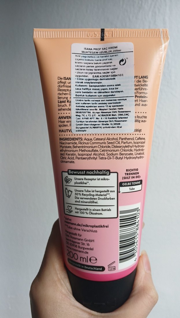 isana. silikonsuz muhteşem uzunluk saç kremi - Görsel 2