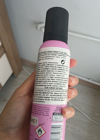 Isana Keratin Parlaklık Köpük Saç Spreyi - Görsel 3