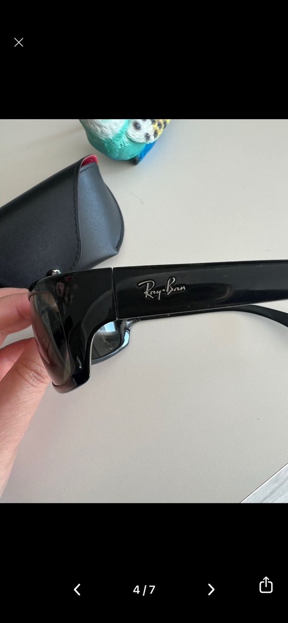 Siyah Kemerli Kadın Güneş Gözlüğü - Görsel 3