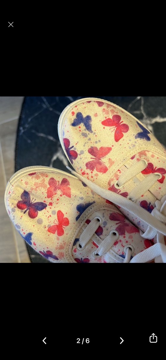 Kız Çocuk Renkli Baskılı Sneaker - Görsel 2