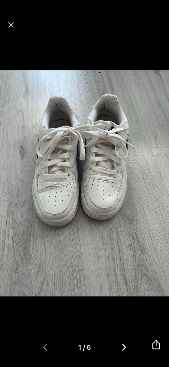 Nike 35,5 Beyaz Bağcıklı Çocuk Spor Ayakkabı - Görsel 2