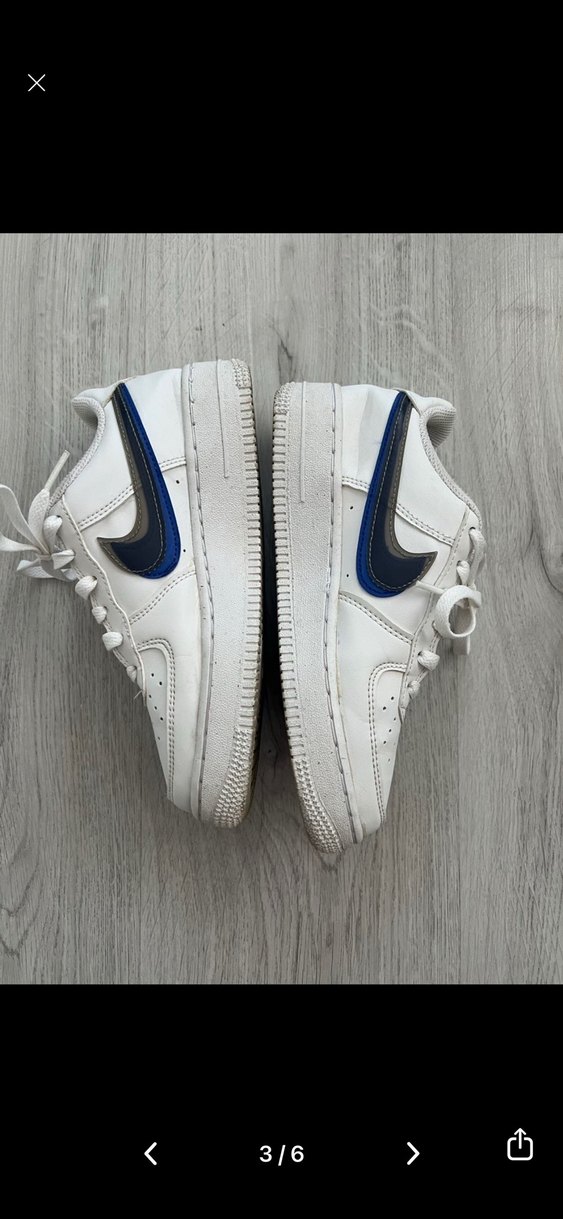 Nike 35,5 Beyaz Bağcıklı Çocuk Spor Ayakkabı - Görsel 4