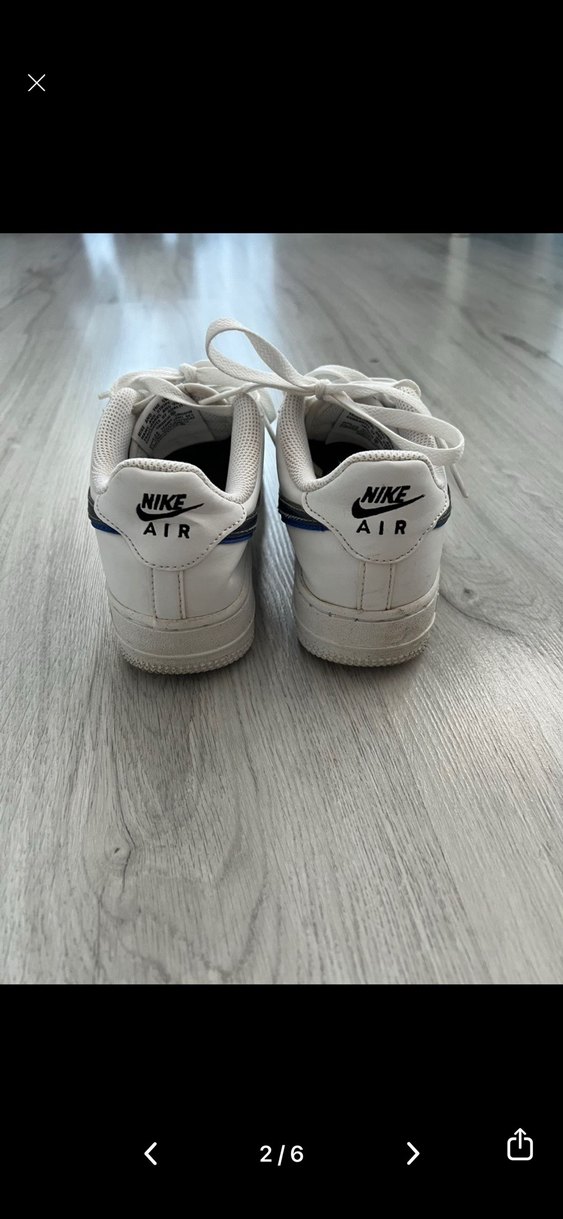 Nike 35,5 Beyaz Bağcıklı Çocuk Spor Ayakkabı - Görsel 3