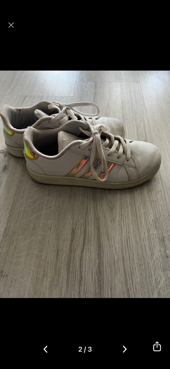 Beyaz Bağcıklı Kadın Spor Ayakkabı - Görsel 2