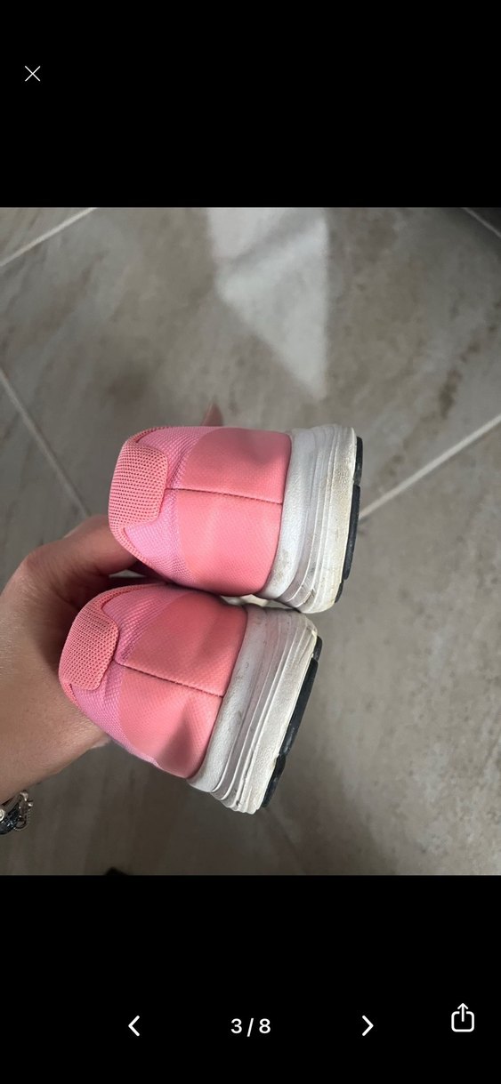 Kız Çocuk Pembe Cırt Cırtlı Spor Ayakkabı - Görsel 2