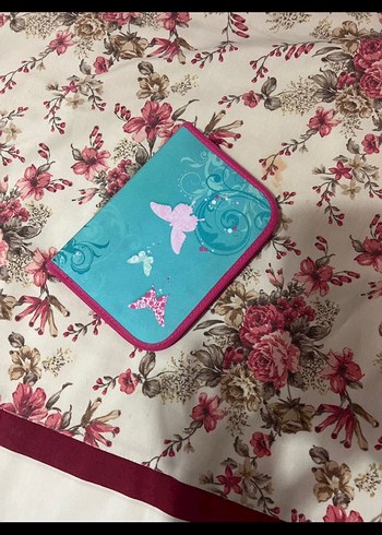 Turkuaz Kelebek Desenli Çocuk Sırt Çantası - Görsel 6