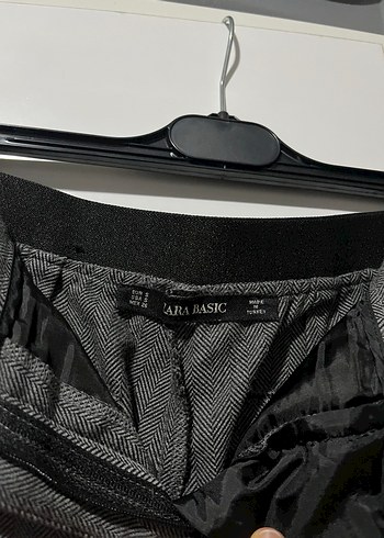 Zara Zara Gri Kadın Kumaş Pantolon