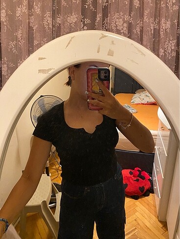 Lc Waikiki Siyah Crop Üst - Görsel 2