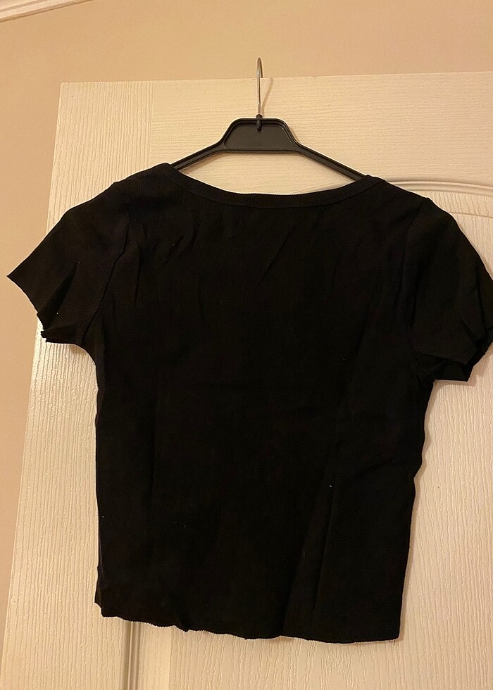 Lc Waikiki Siyah Crop Üst - Görsel 5