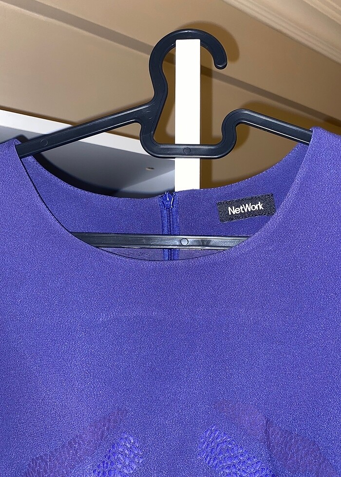 Network Lacivert Elbise - Görsel 2