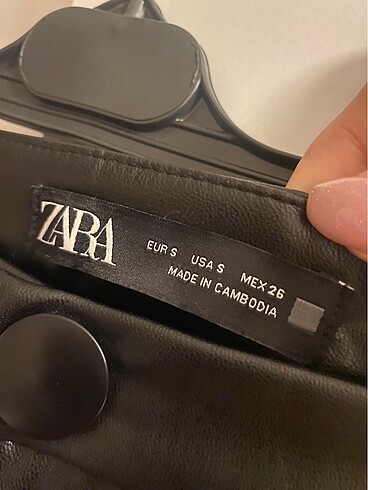 Zara Siyah Deri Pantolon - Görsel 2