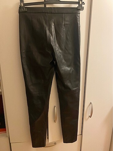 Zara Siyah Deri Pantolon - Görsel 3