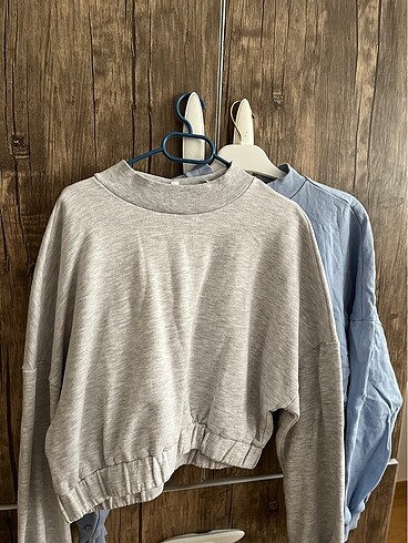 İkili crop sweatshirt ????