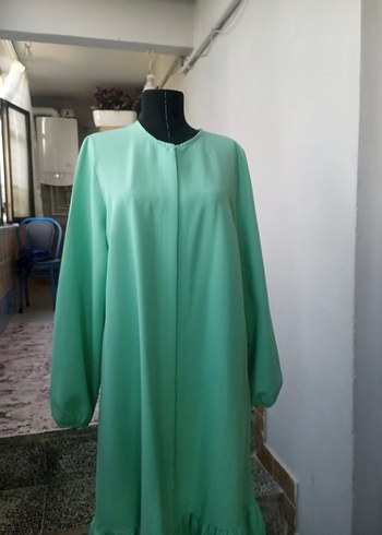 50 Beden turkuaz Renk tunik kap olarak kullanılır