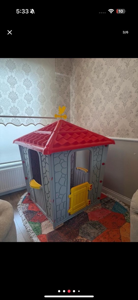 Renkli Plastik Oyun Evi - Görsel 5
