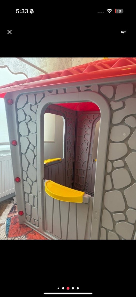 Renkli Plastik Oyun Evi - Görsel 4