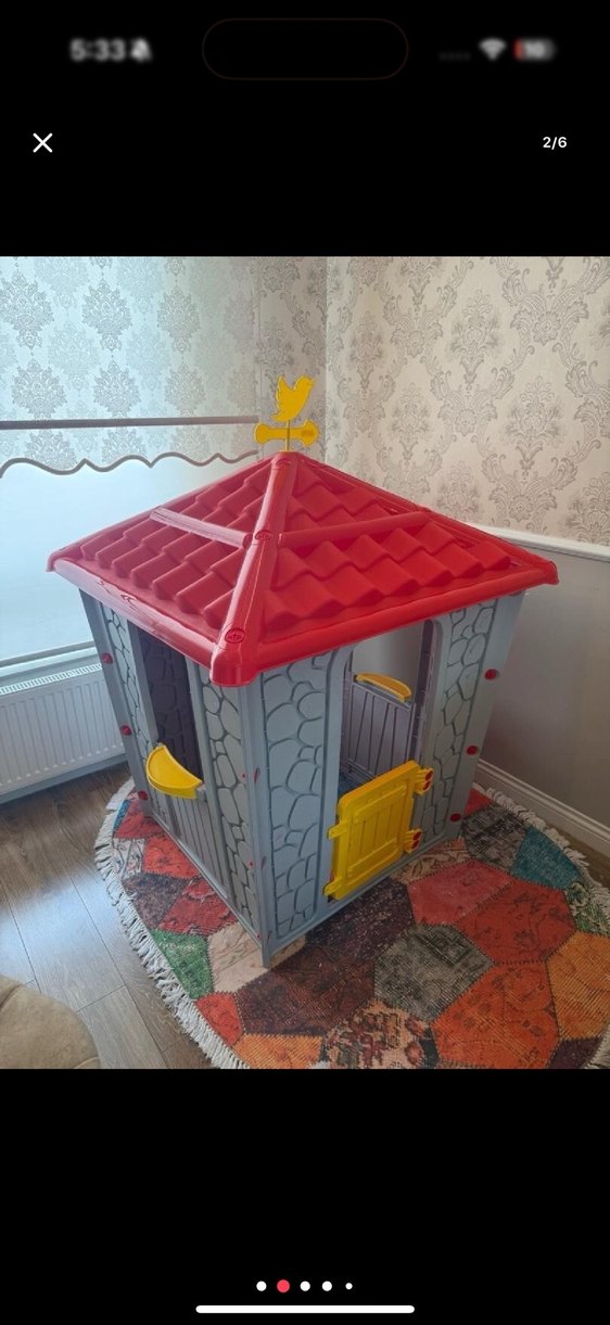 Renkli Plastik Oyun Evi - Görsel 2
