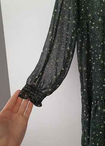 Şifon elbise S - Görsel 7